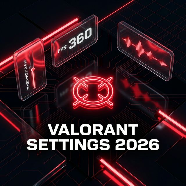 Build and test a stable Valorant crosshair, sensitivity, graphics, and audio baseline. Valorant Settings Guide 2026: Crosshairs, Sensitivity, Graphics & Audio guide cover